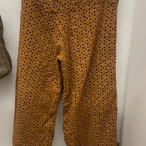 Brown Eyelet Pants